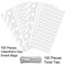 100 Pack White Cellophane Bags Plastic Candy Bags Gift Bags Goodie Bags with Twist Ties for Valentine, Birthday, Gift Cookie Snack Packing Party Favor Supplies